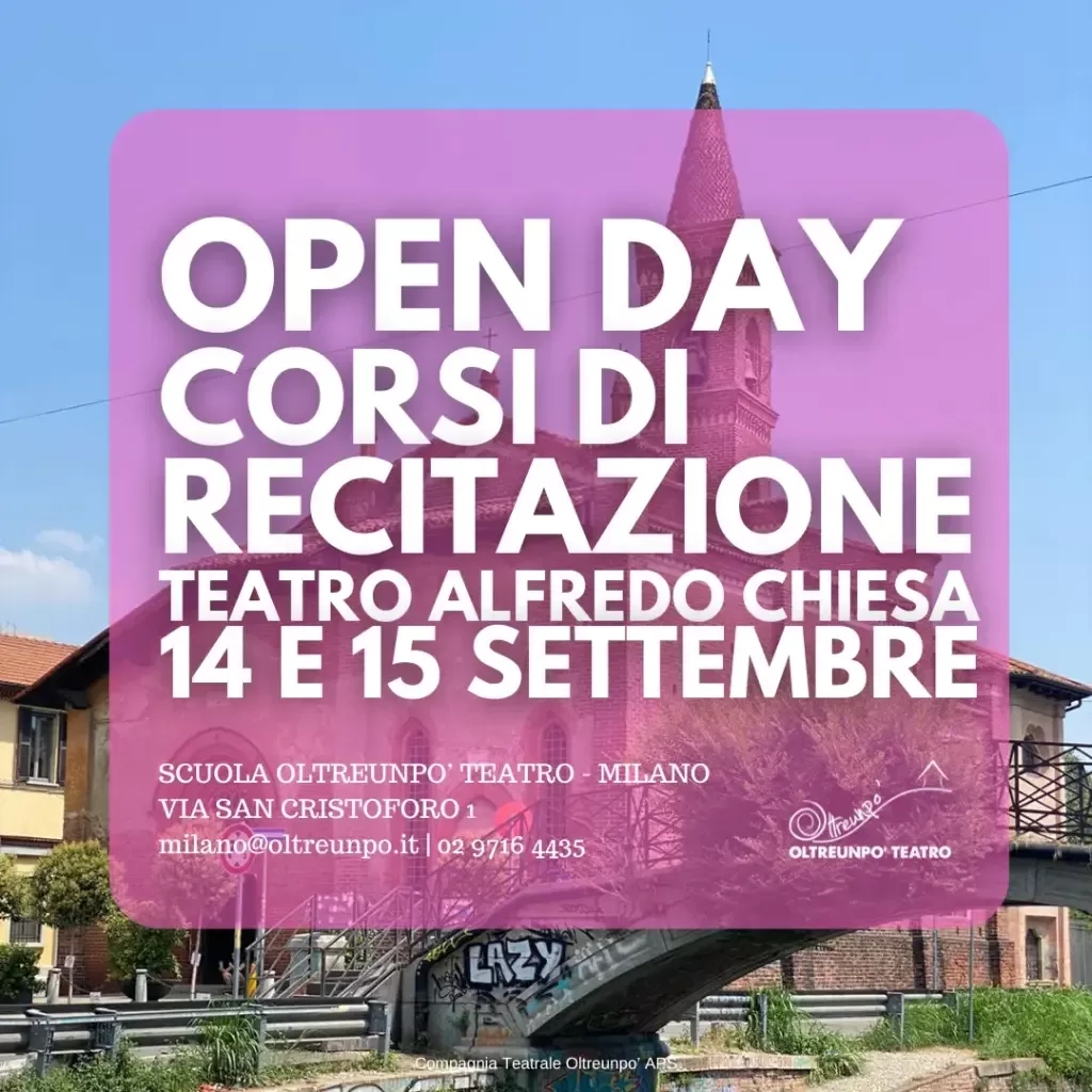 open day teatro alfredo chiesa 2024