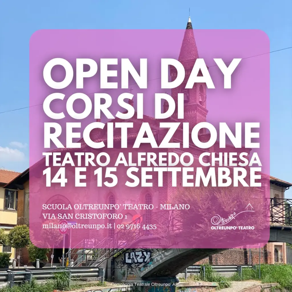 open day teatro alfredo chiesa 2024